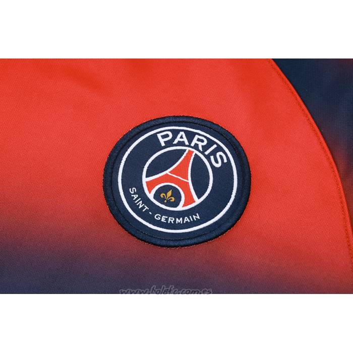 Chandal de Sudadera del Paris Saint-Germain Nino 2023-2024 Rojo y Azul